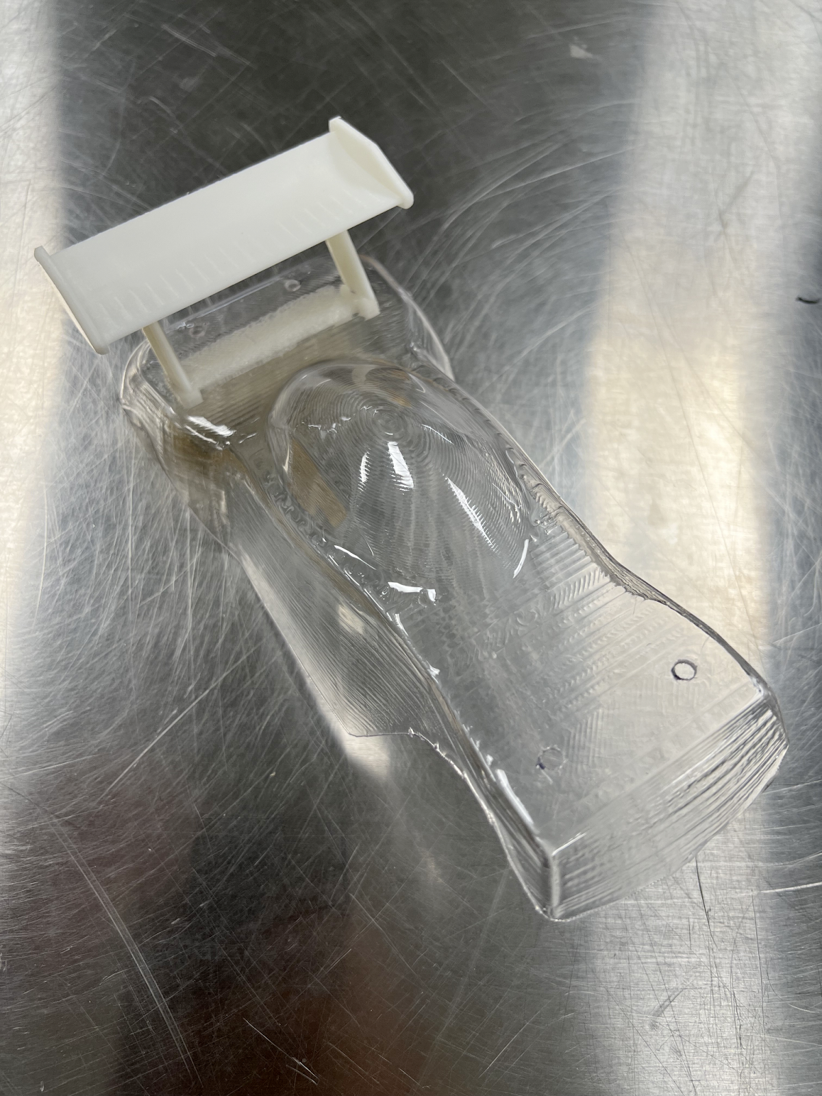 Final PETG thermoformed shell